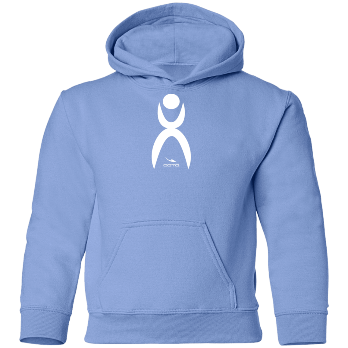 OOTO - GLYPHIC  EN WHITE - G185B Youth Pullover Hoodie - 11 COLORS -