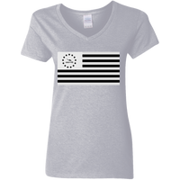 Thumbnail for HEAVENS TO BETSY FLAG - G500VL Ladies' 5.3 oz. V-Neck T-Shirt - 5 COLORS -