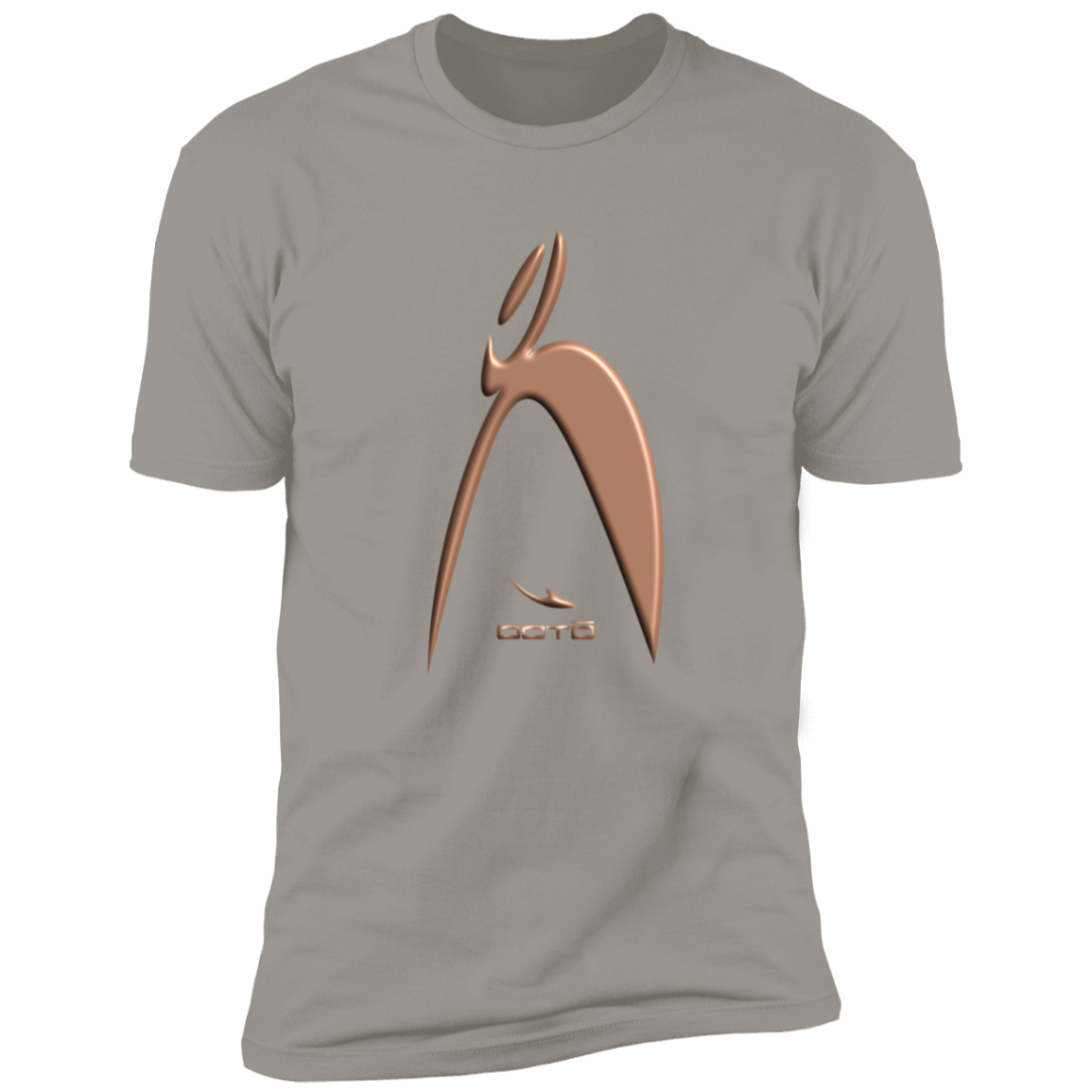 BIG STEPPIN GLYPHIC EN COPPER 3D PRINT -- Z61x Premium Short Sleeve Tee (Closeout) - 4 COLORS -