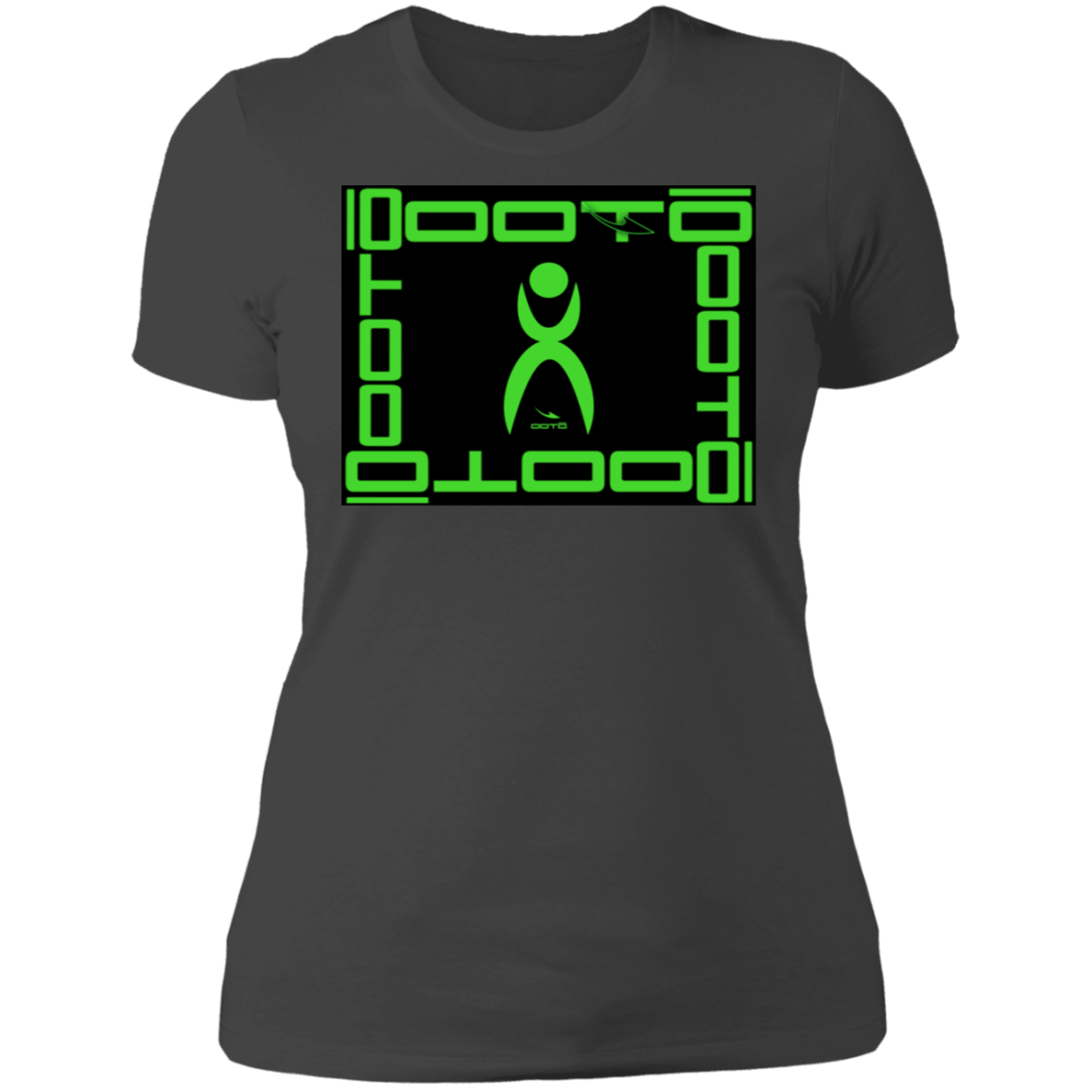 GLYPHIC EN LIME FRAMED - NL3900 Ladies' Boyfriend T-Shirt - 6 COLORS -