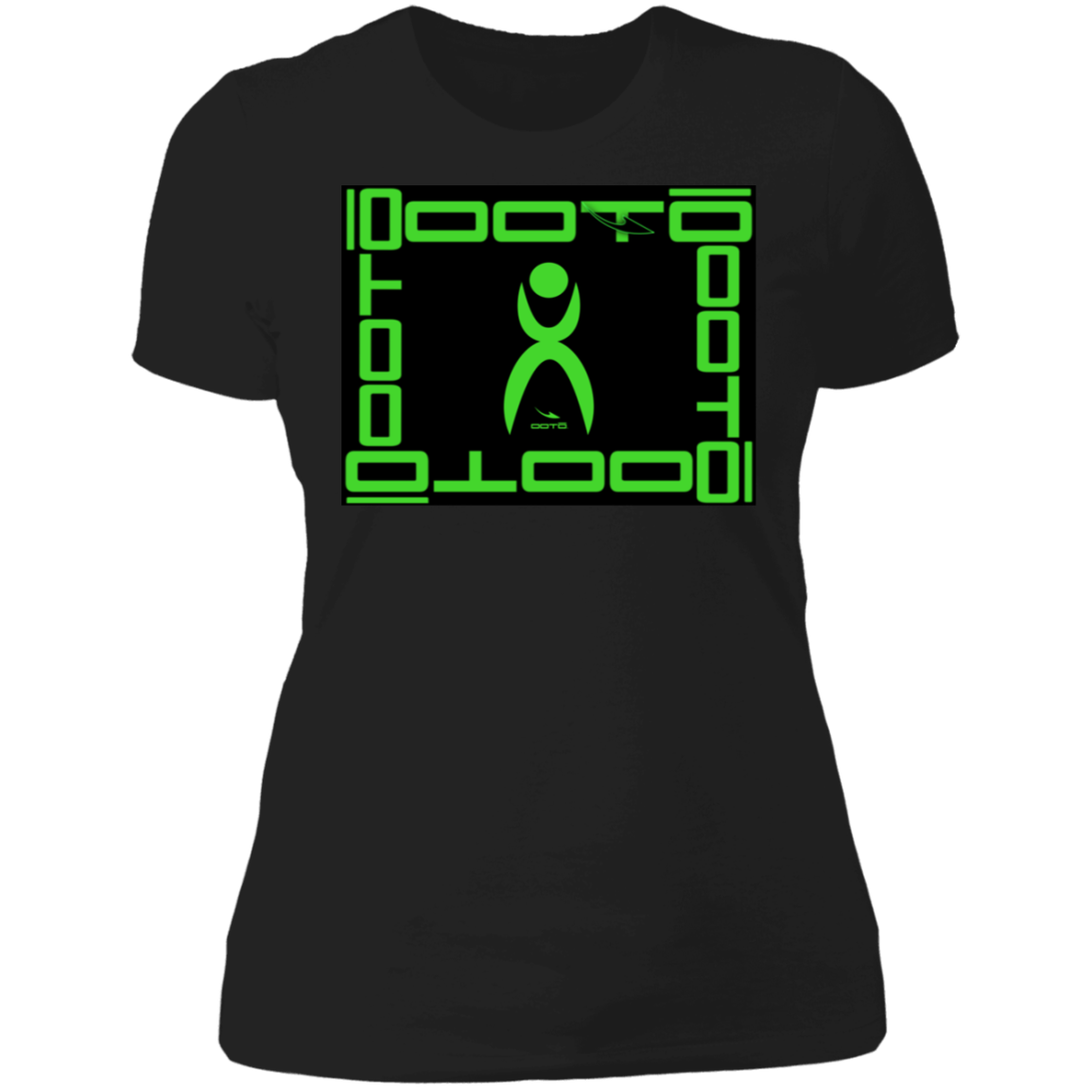 GLYPHIC EN LIME FRAMED - NL3900 Ladies' Boyfriend T-Shirt - 6 COLORS -