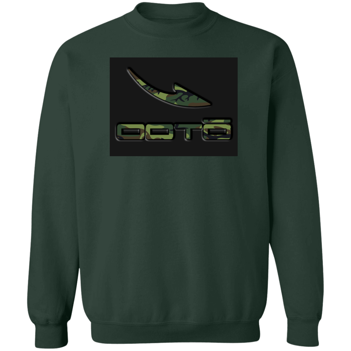 OOTO - STENCIL CAMO BLACK - Z65x Crewneck Pullover Sweatshirt - 3 COLORS -