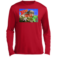 Thumbnail for AL - Hello from GREECE - selfie - postcard - ST350LS Men’s Long Sleeve Performance Tee - 4 COLORS -