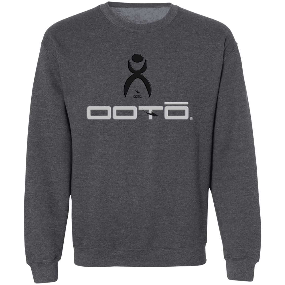 OOTO - GLYPHIC EN BLACK WITH OOTO - Z65x Pullover Crewneck Sweatshirt 8 oz (Closeout) - 4 COLORS -