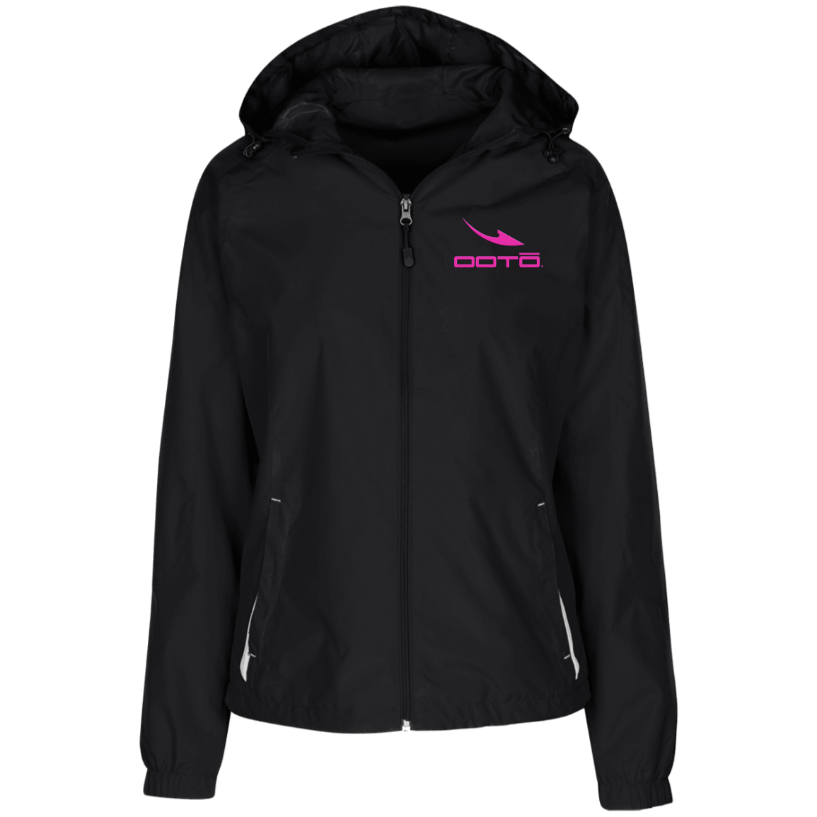 OOTO - DASH EN PINK - LST76 Ladies' Jersey-Lined Hooded Windbreaker - 4 COLORS -