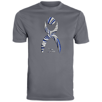 Thumbnail for OOTO - GLYPHIC EN DEEP BLUE WITH NEW GALLACTIC FENCE - 791 Youth Moisture-Wicking Tee - 6 COLORS -