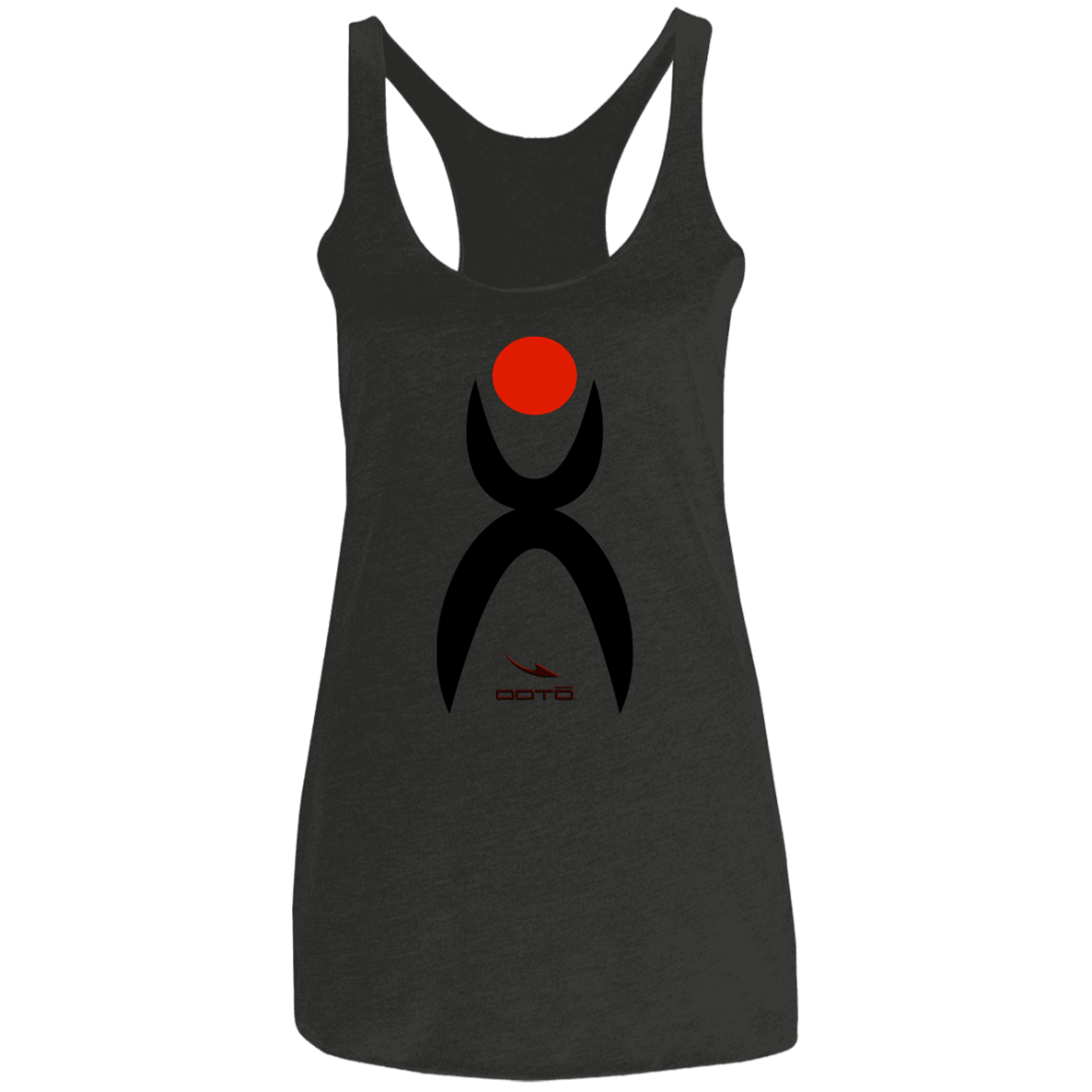 GLYPHIC EN BLACK AND RED - NL6733 Ladies' Triblend Racerback Tank - 8 COLORS -