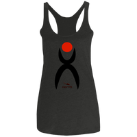 Thumbnail for GLYPHIC EN BLACK AND RED - NL6733 Ladies' Triblend Racerback Tank - 8 COLORS -