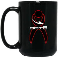 Thumbnail for OOTO - GLYPHIC EN OUTLINE RED - WHITE DASH - BM15OZ 15 oz. Black Mug - 1 COLOR -