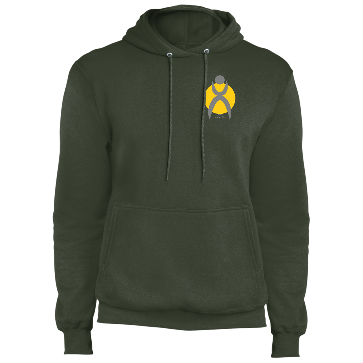 OOTO - GLYPHIC EN GRAY OVER MAIZE PC78H Core Fleece Pullover Hoodie - 6 COLORS -