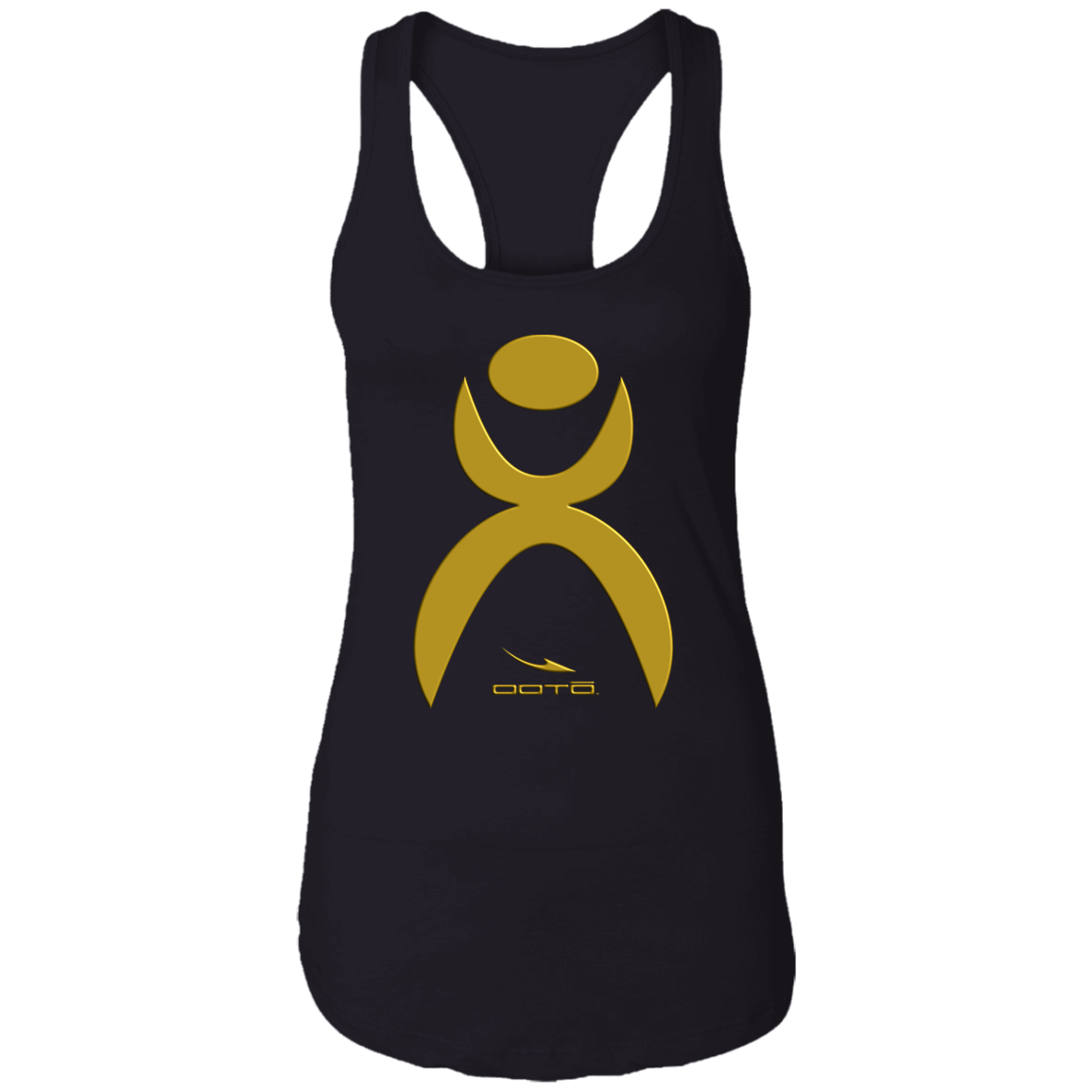 GLYPHIC EN GOLD - 3D PRINT - NL1533 Ladies Ideal Racerback Tank - 1 COLOR -