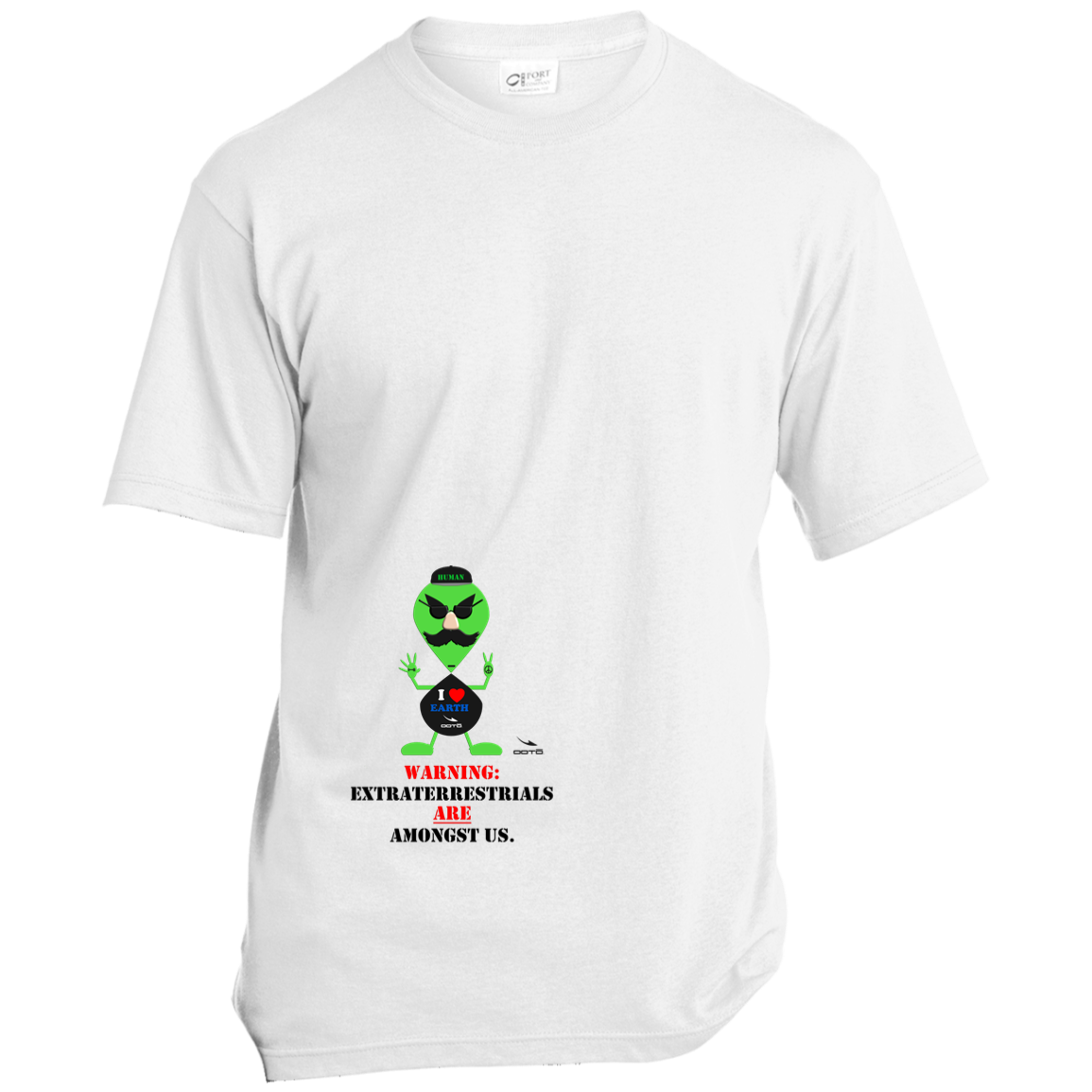 AL DOES HUMAN-WARNING; EXTRATERRESTRIALS ARE AMONGST US - USA100 Made in the USA Unisex T-Shirt - 4 COLORS -