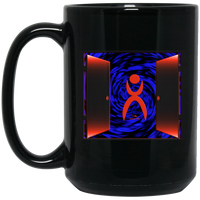 Thumbnail for OOTO - DOORWAY - GLYPHIC MAKES AN ENTRANCE - BM15OZ 15 oz. Black Mug - 1 COLOR -