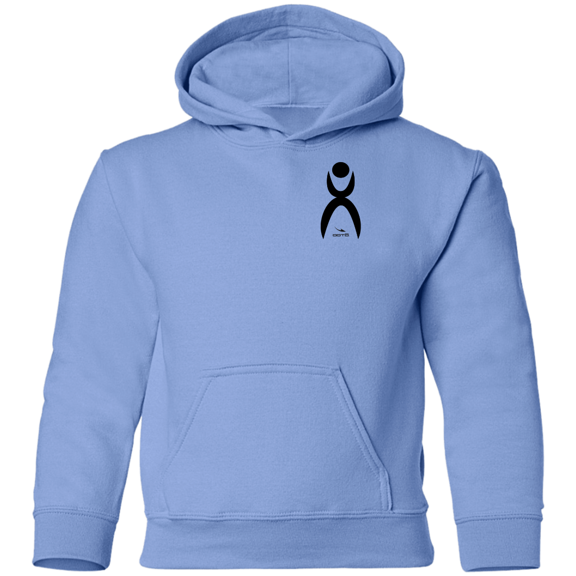 OOTO - GLYPHIC EN BLACK - G185B Youth Pullover Hoodie - 8 COLORS -