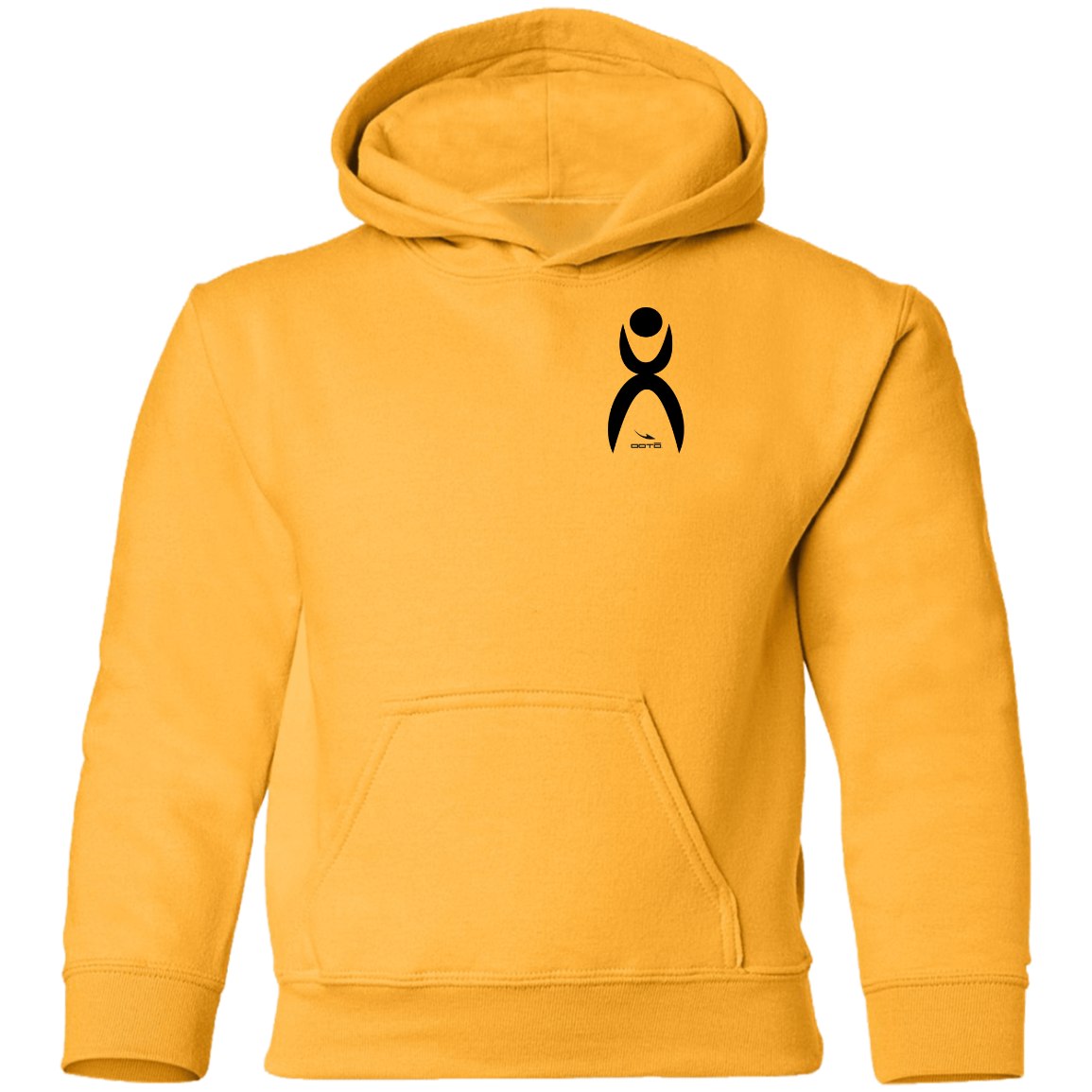 OOTO - GLYPHIC EN BLACK - G185B Youth Pullover Hoodie - 8 COLORS -