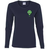 Thumbnail for AL HEAD - INCOGNITO - HUMAN - G540L Ladies' Cotton LS T-Shirt - 4 COLORS -