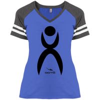 Thumbnail for GLYPHIC EN BLACK - DM476 Ladies' Game V-Neck T-Shirt - 6 COLORS -