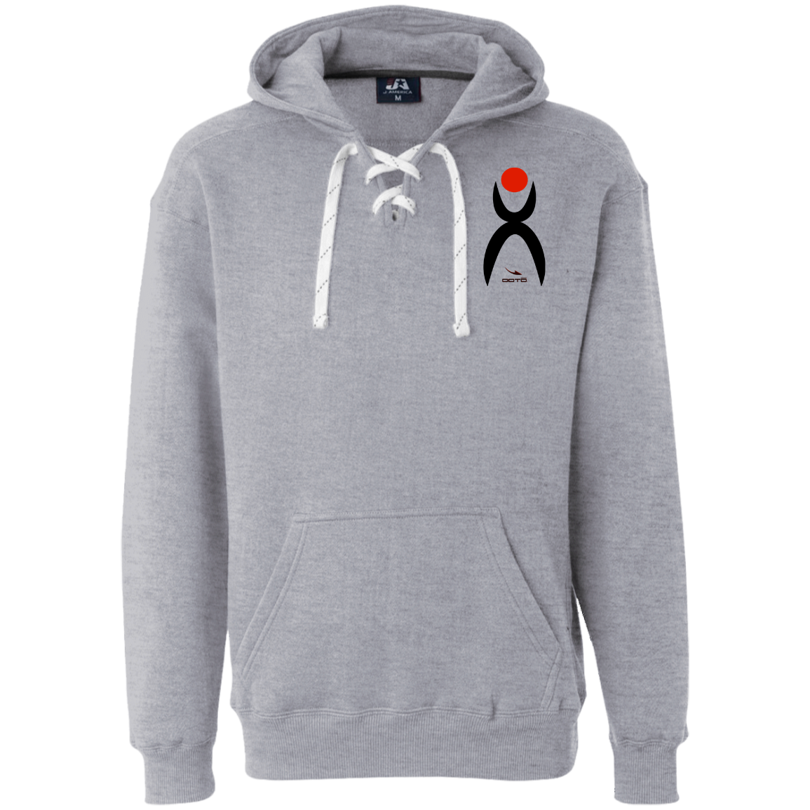 OOTO - GLYPHIC EN BLACK AND RED - JA8830 Heavyweight Sport Lace Hoodie - 3 COLORS -