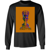 Thumbnail for NEFERTITI X ANCIENT ARTIST UNKNOWN X OOTO IN HALF YELLOW MET - G240 LS Ultra Cotton T-Shirt - 5 COLORS -