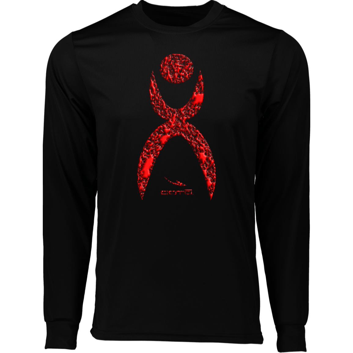 GLYPHIC EN HALTED PHASE RED - 788 Long Sleeve Moisture-Wicking Tee - 6 COLORS -