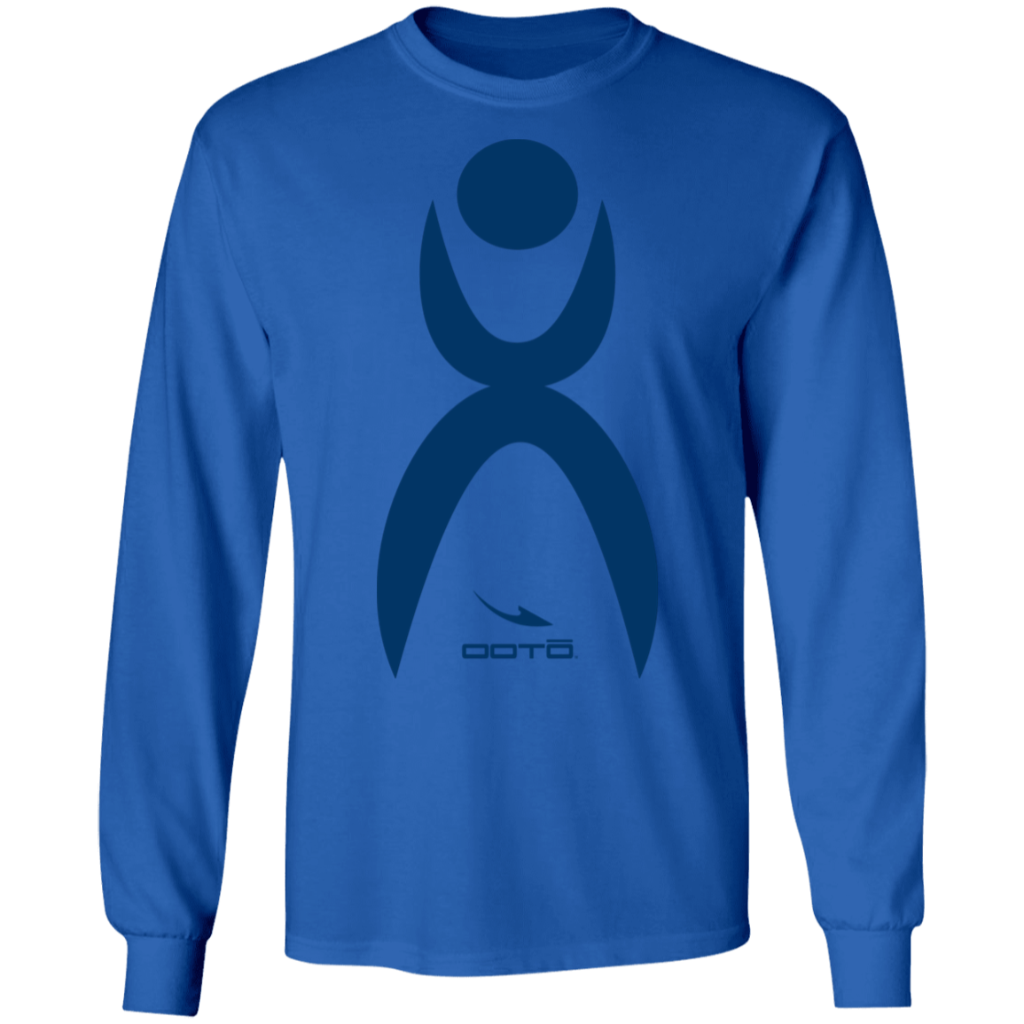 GLYPHIC EN BLUE - G240 LS Ultra Cotton T-Shirt - 10 COLORS -