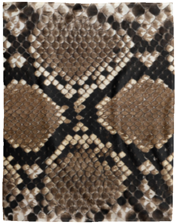 OOTO - SNAKE SKIN (print) -  VPL Cozy Plush Fleece Blanket - 60" x 80" - 1 COLOR -