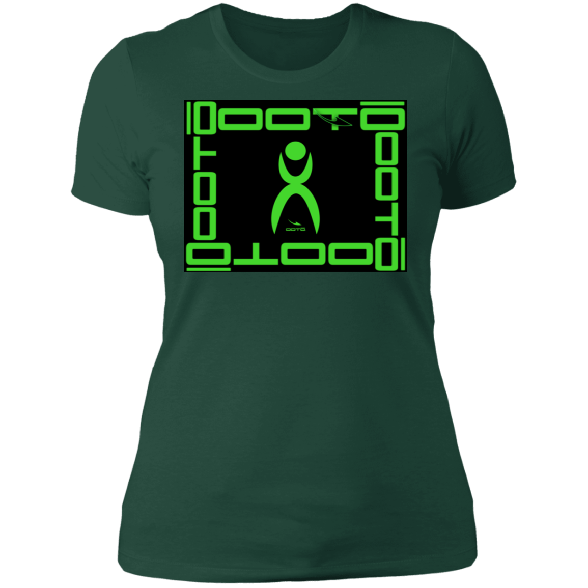 GLYPHIC EN LIME FRAMED - NL3900 Ladies' Boyfriend T-Shirt - 6 COLORS -