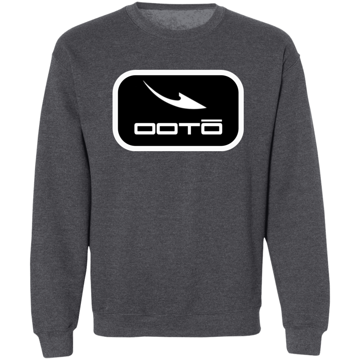 OOTO - DASH EN  WHITE - G180 Crewneck Pullover Sweatshirt - 9 COLORS -