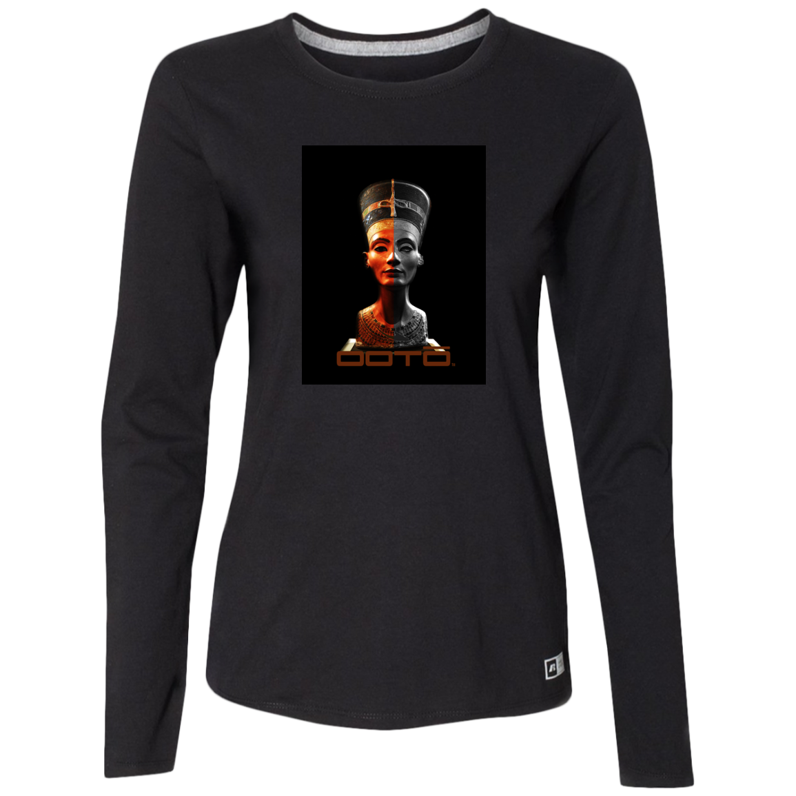 NEFERTITI X ANCIENT ARTIST UNKNOWN X OOTO - 64LTTX Ladies’ Essential Dri-Power Long Sleeve Tee - 2 COLORS -