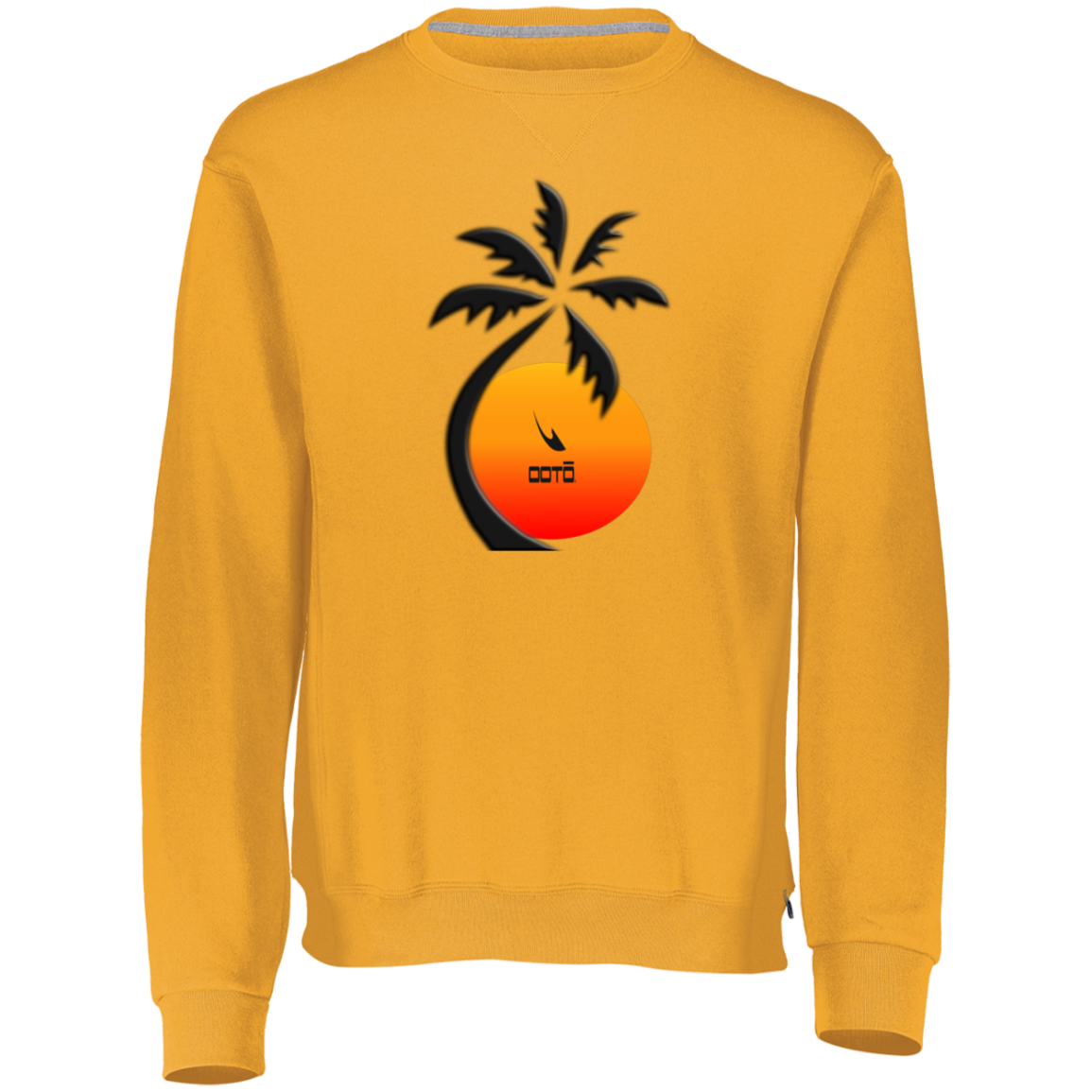 OOTO - PALM SUNSET - 698HBM Dri-Power Fleece Crewneck Sweatshirt - 7 COLORS -