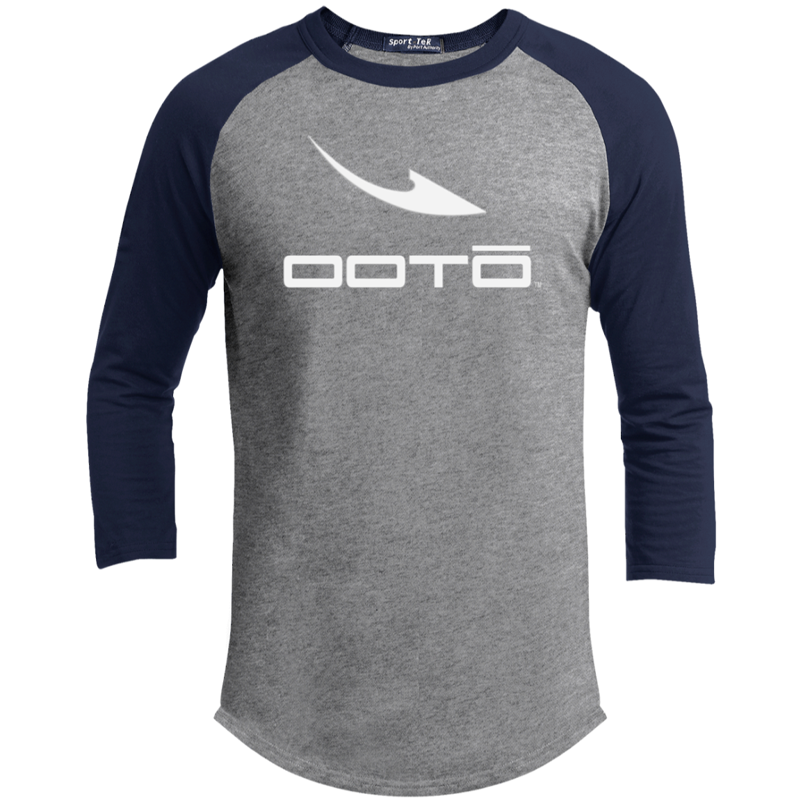 OOTO - DASH WHITE M YT200 Youth 3/4 Raglan Sleeve Shirt - 4 COLORS -