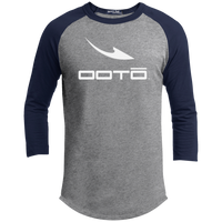 Thumbnail for OOTO - DASH WHITE M YT200 Youth 3/4 Raglan Sleeve Shirt - 4 COLORS -