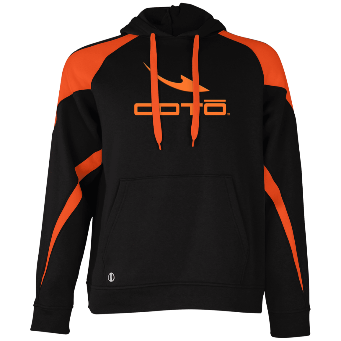 OOTO - DASH EN ORANGE - 229546 Athletic Colorblock Fleece Hoodie - 2 COLORS -