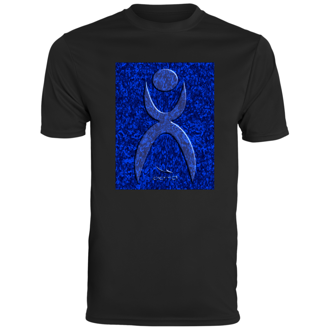 GLYPHIC EN GLASS DOUBLE DEEP BLUE - 790 Men's Moisture-Wicking Tee - 2 COLORS-