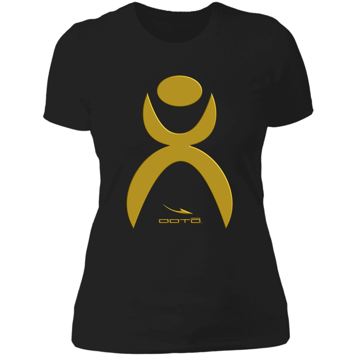 GLYPHIC EN GOLD - 3D PRINT - NL3900 Ladies' Boyfriend T-Shirt - 1 COLOR -