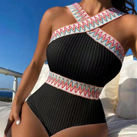 Thumbnail for New Sleeveless Slimming Conservative One-piece Bikini - K - 5 COLORS -