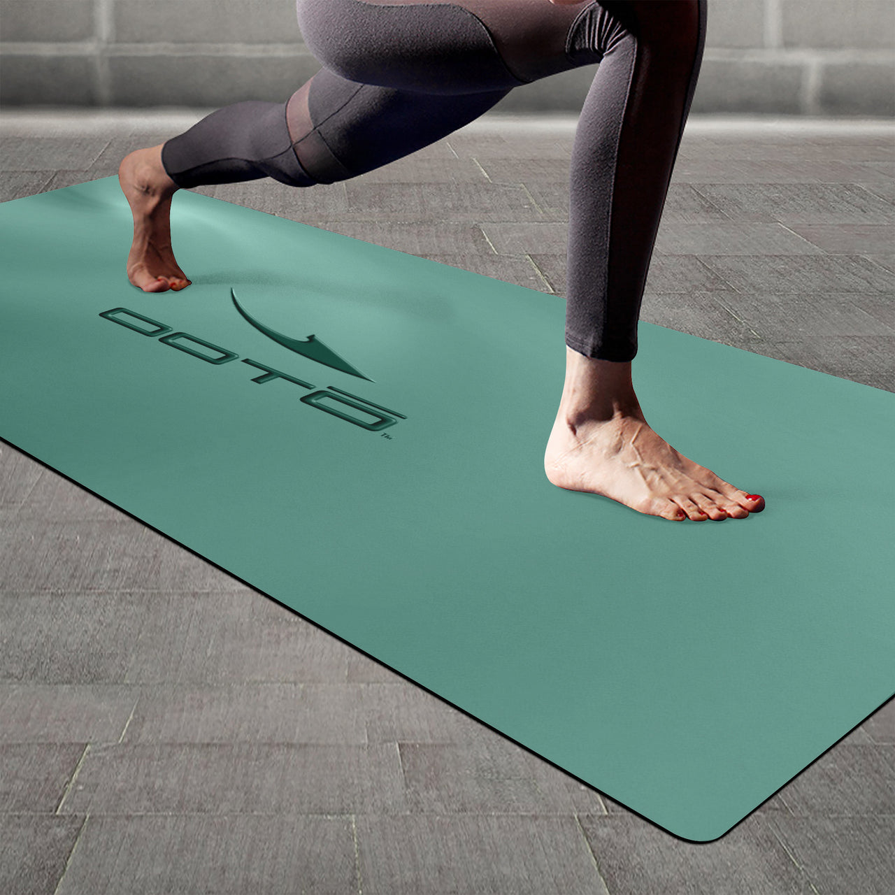 OOTO - Yoga Mat - Dark sun en green