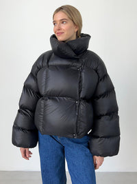 Thumbnail for Women's loose quilted loose puffer coat - K - 4 COLORS -