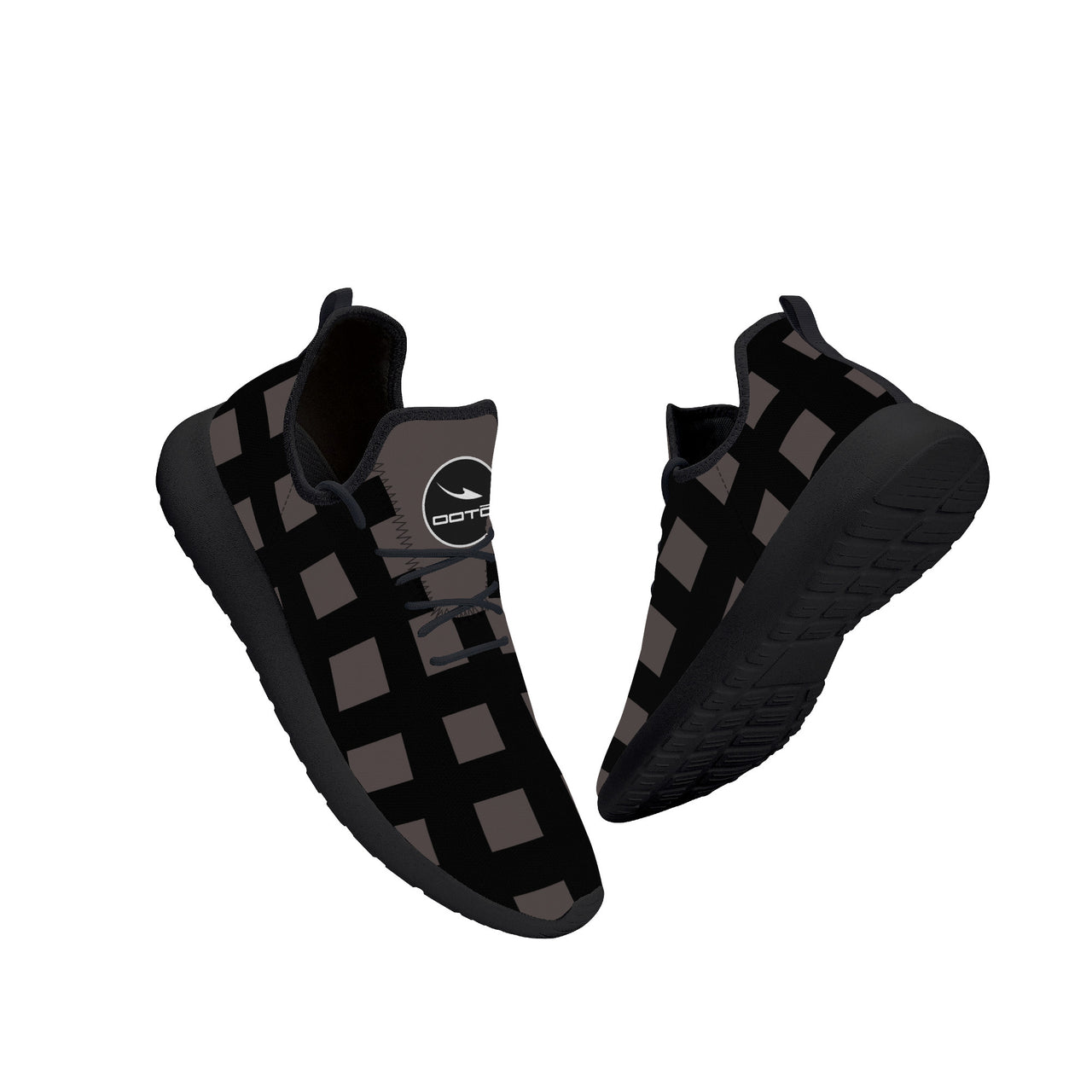 OOTO - Lightweight Mesh Knit Sneaker - DARK WAY - Black soles - 1 COLOR -