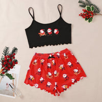 Thumbnail for Christmas comfortable home casual set - 2 PCS. - K - 1 PATTERN/COLOR -