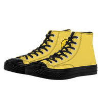 Thumbnail for OOTO - LEMON WEDGE - High Top Canvas Shoes - Black soles - 1 COLOR -