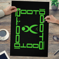 Thumbnail for OOTO - FRAMED GLYPHIC EN LIME - PUZZLE_H2 Chipboard Jigsaw Puzzle (1000-Piece) -