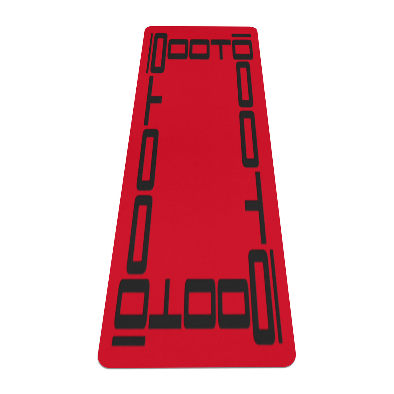 OOTO - Yoga Mat - Black frame on bright red