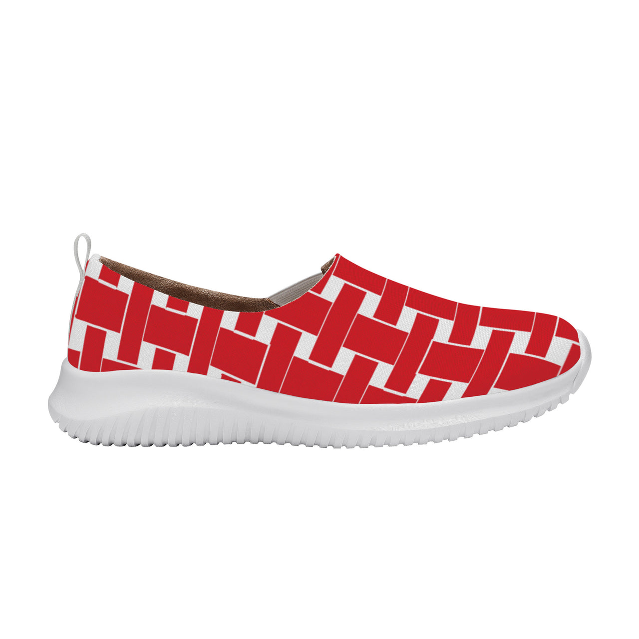 OOTO - LQ Women's Casual Slip On Shoe - RED WEAVE - 1 COLOR -