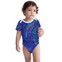 Thumbnail for OOTO - PLASMATIC POOL - HC_C3  Short Sleeve Baby One-Piece - 5 SIZES -