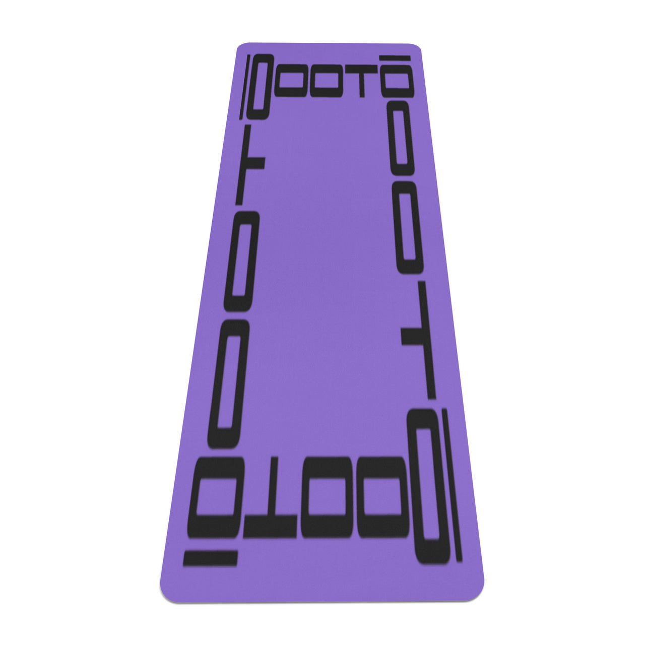 OOTO - Yoga Mat - Black frame on neon light purple