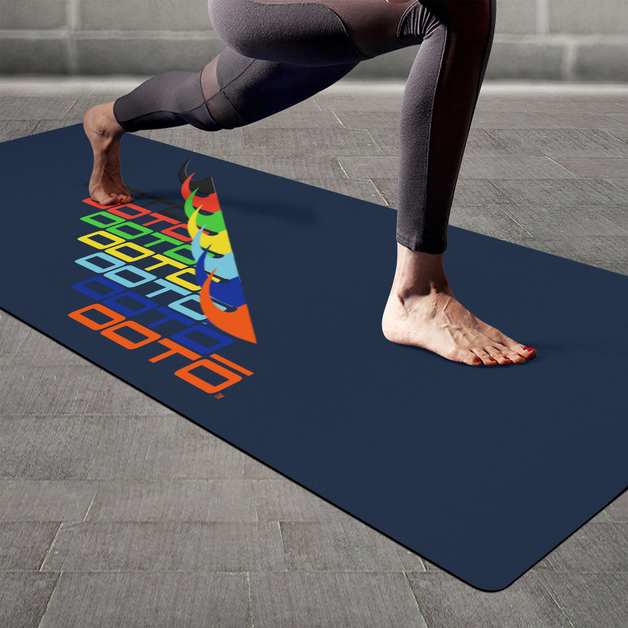 OOTO - Yoga Mat - Scaled multi dash