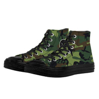 Thumbnail for OOTO - CAMO - SF_D71 High Top Canvas Shoes - Black soles - 1 COLOR -