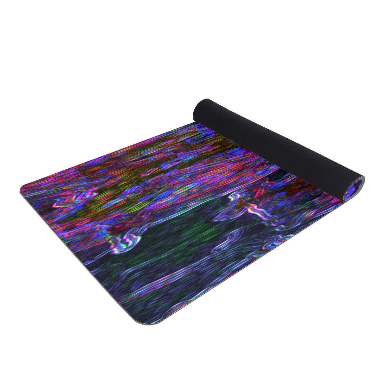 OOTO - Yoga Mat - Glyphic en white over purple neon storm