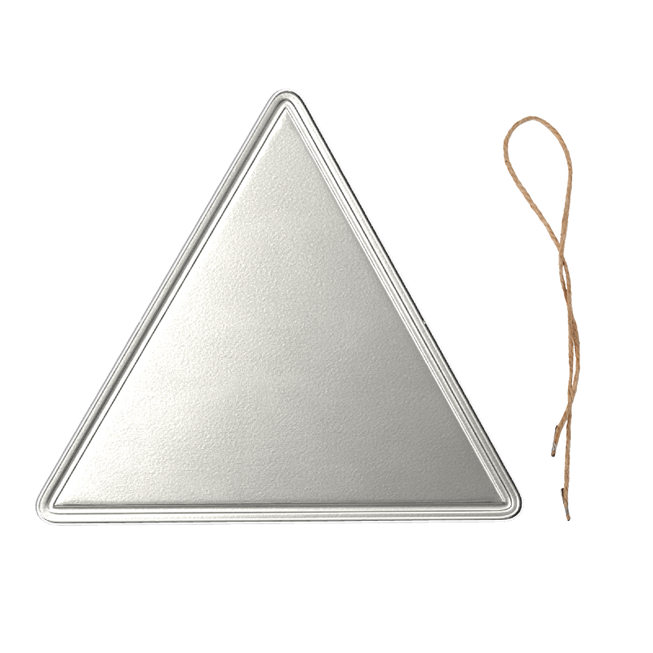 OOTO - GLYPHIC WARNING SIGN - HC_C75 Triangular Steel Cut Out Shape Metal Art Decor -